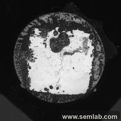 Large void in a die-attach region under a diode die