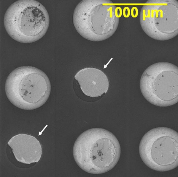 BGA Solder Mask Defined Pads SEM Lab Inc.