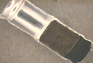 A dissected Aluminum Electrolytic Capacitor